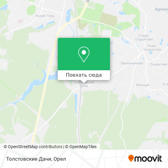 Карта Толстовские Дачи
