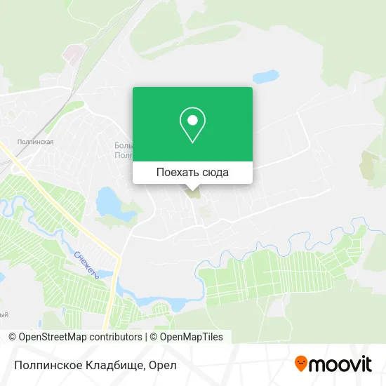 Карта Полпинское Кладбище
