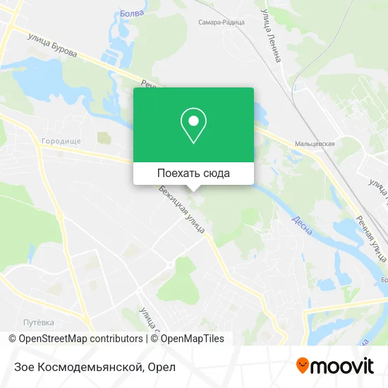 Карта Зое Космодемьянской