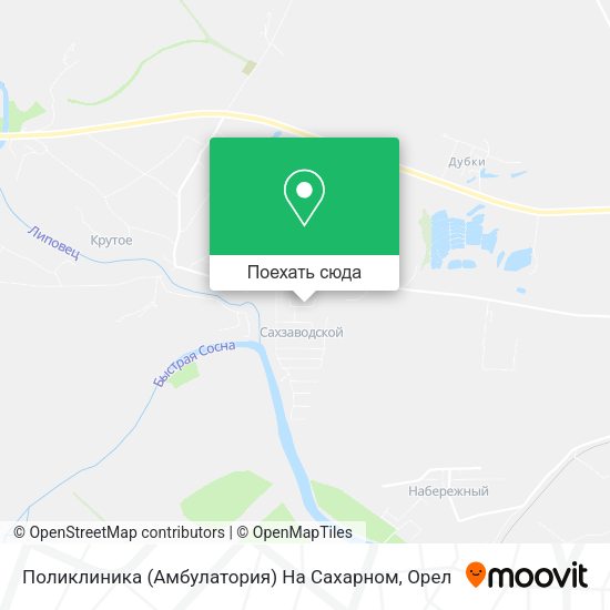 Карта Поликлиника (Амбулатория) На Сахарном