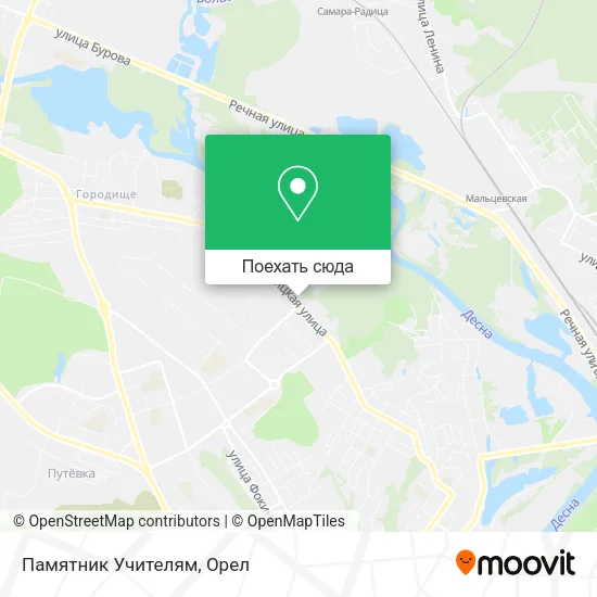 Карта Памятник Учителям