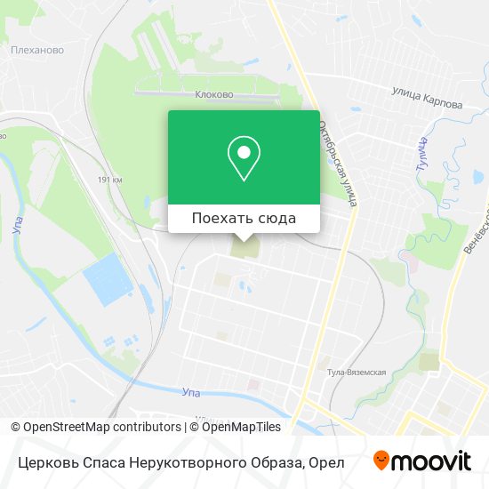 Карта Церковь Спаса Нерукотворного Образа