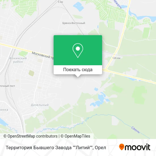 Карта Территория Бывшего Завода ""Литий""