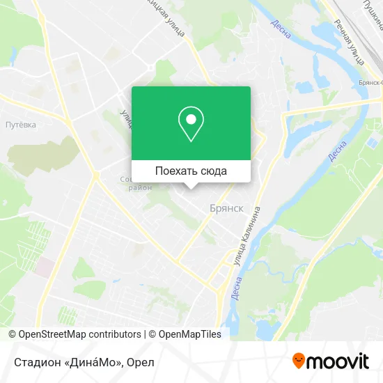 Карта Стадион «Дина́Мо»