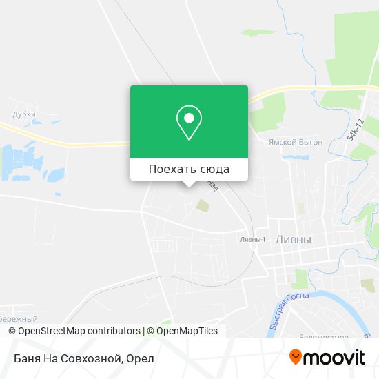 Карта Баня На Совхозной