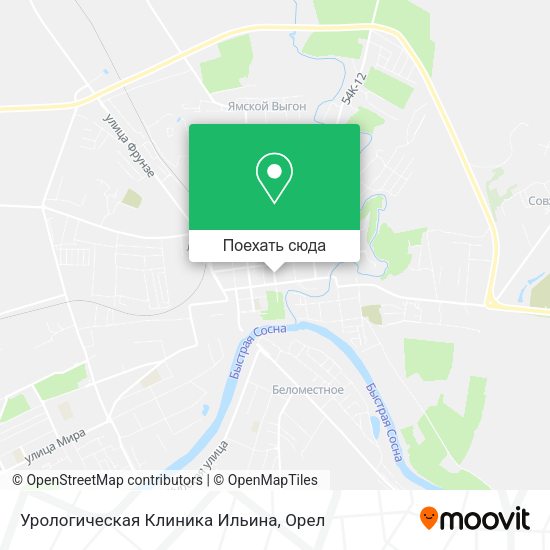 Карта Урологическая Клиника Ильина