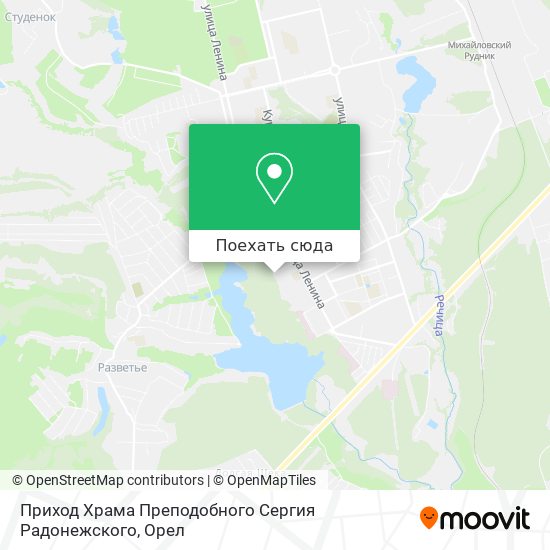 Карта Приход Храма Преподобного Сергия Радонежского