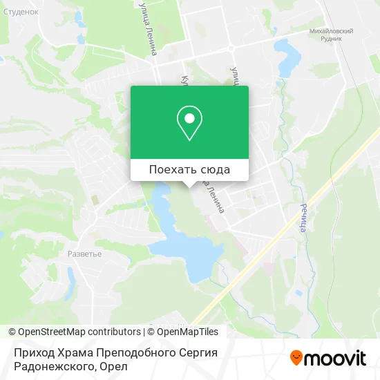 Карта Приход Храма Преподобного Сергия Радонежского
