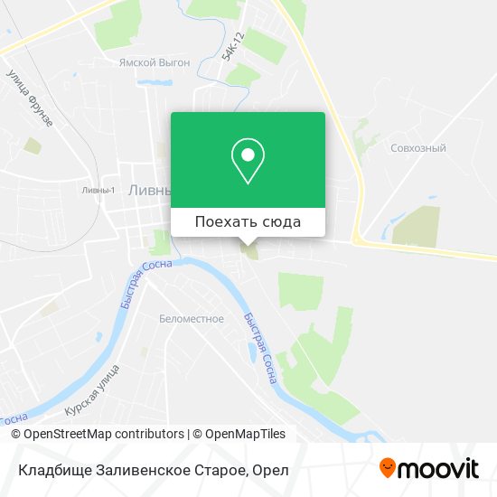 Карта Кладбище Заливенское Старое