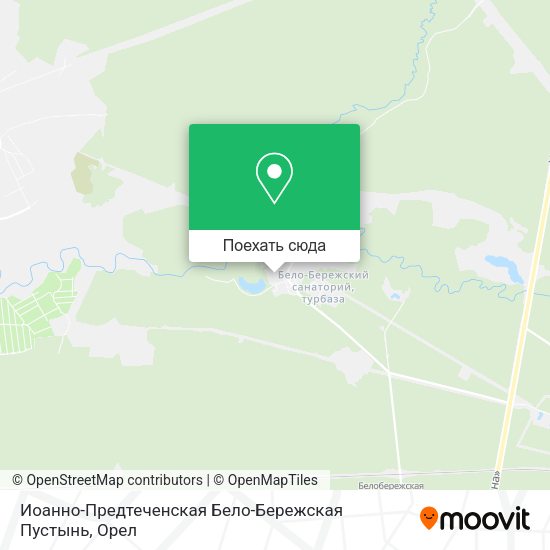 Карта Иоанно-Предтеченская Бело-Бережская Пустынь