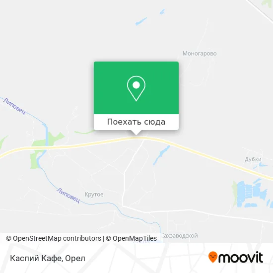 Карта Каспий Кафе