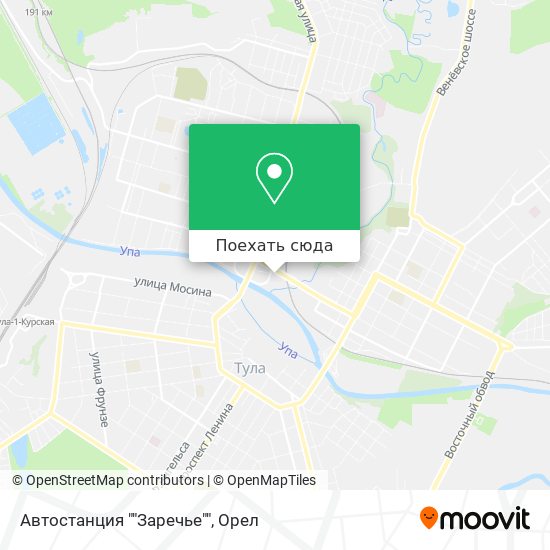 Карта Автостанция ""Заречье""