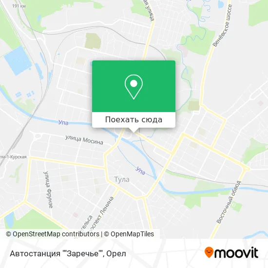 Карта Автостанция ""Заречье""