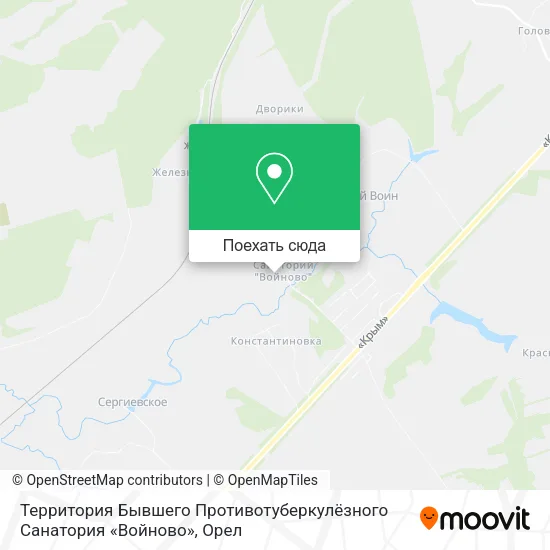 Карта Территория Бывшего Противотуберкулёзного Санатория «Войново»