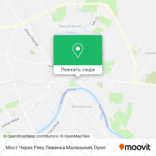 Карта Мост Через Реку Ливенка Маленький