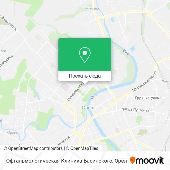 Карта Офтальмологическая Клиника Басинского