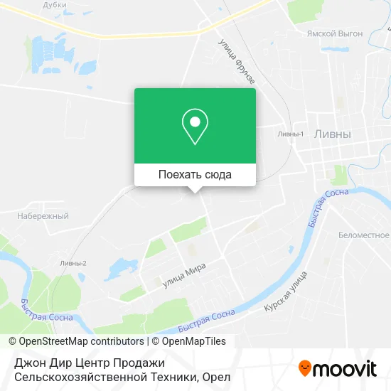 Карта Джон Дир Центр Продажи Сельскохозяйственной Техники