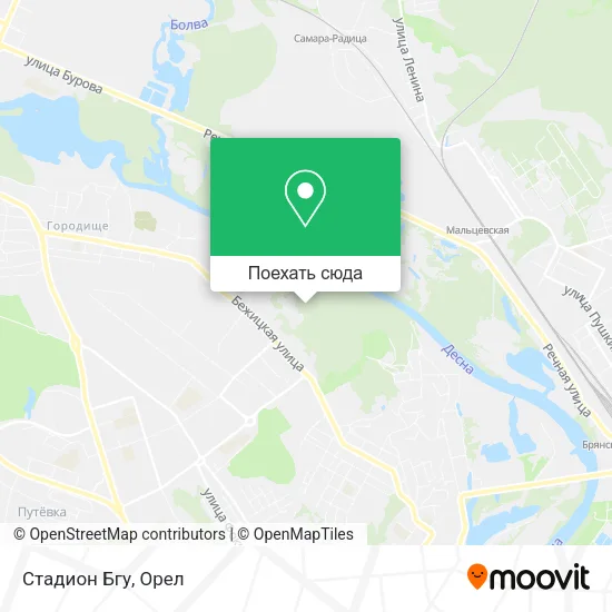 Карта Стадион Бгу