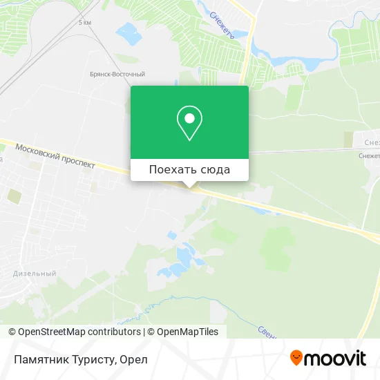 Карта Памятник Туристу