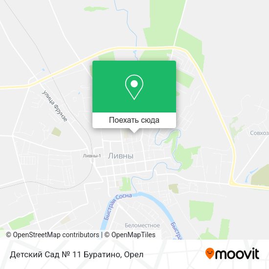 Карта Детский Сад № 11 Буратино
