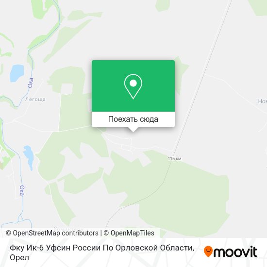 Карта Фку Ик-6 Уфсин России По Орловской Области