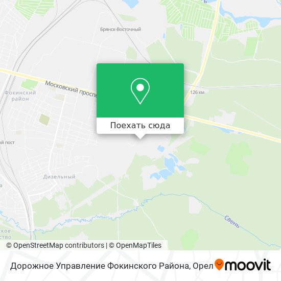 Карта Дорожное Управление Фокинского Района