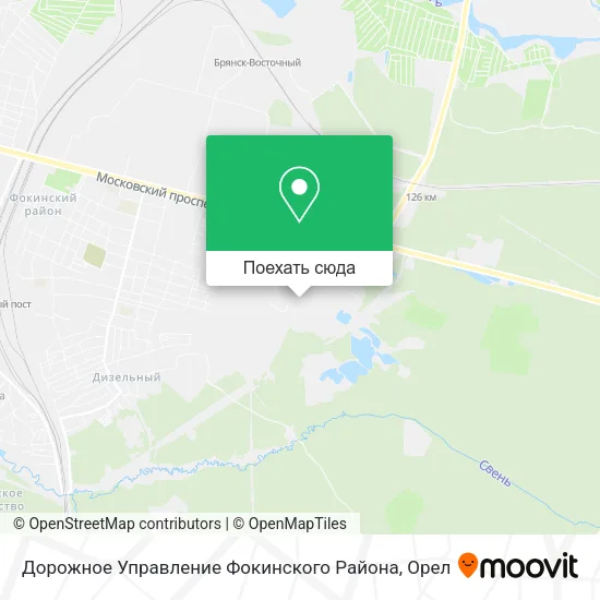 Карта Дорожное Управление Фокинского Района