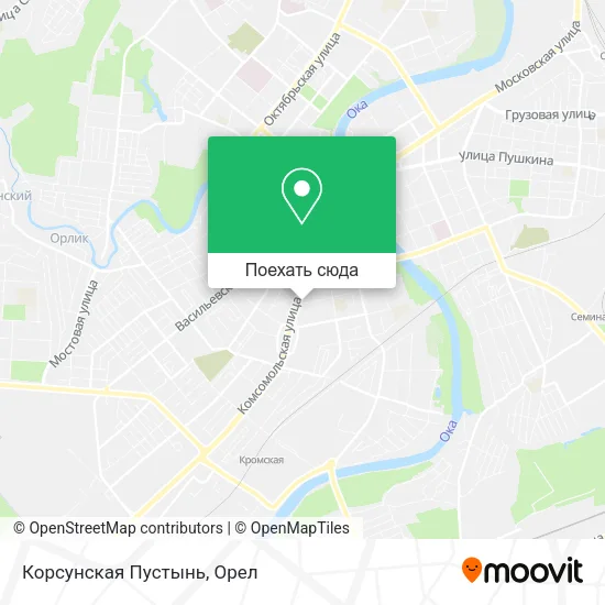 Карта Корсунская Пустынь