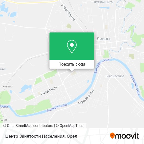 Карта Центр Занятости Населения