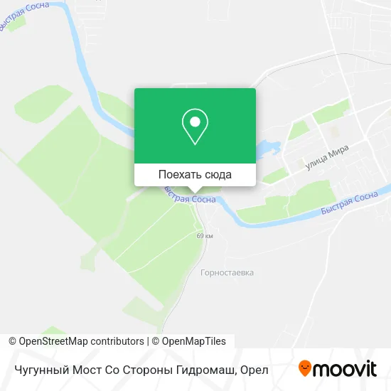 Карта Чугунный Мост Со Стороны Гидромаш