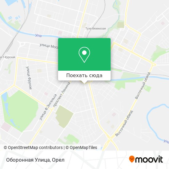 Карта Оборонная Улица