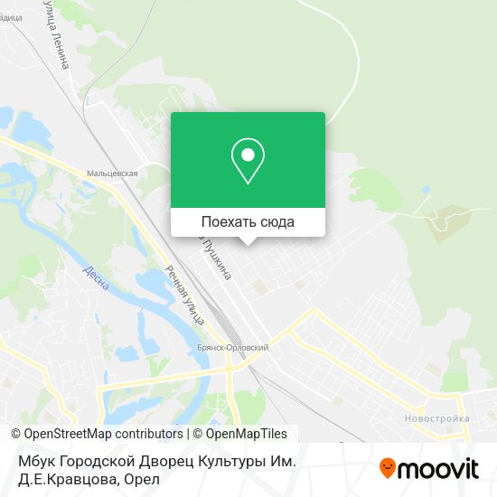 Карта Мбук Городской Дворец Культуры Им. Д.Е.Кравцова