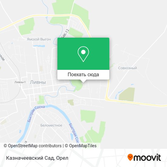 Карта Казначеевский Сад