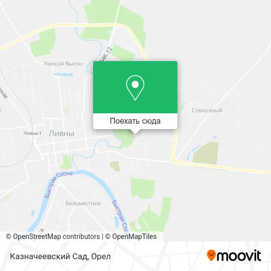 Карта Казначеевский Сад
