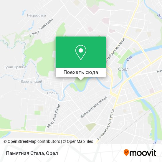 Карта Памятная Стела
