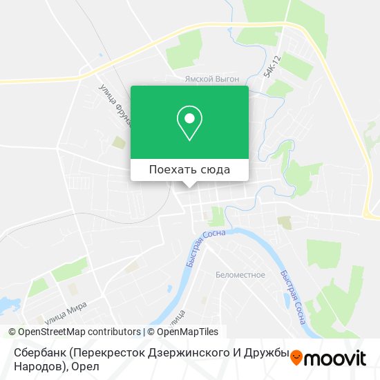 Карта Сбербанк (Перекресток Дзержинского И Дружбы Народов)