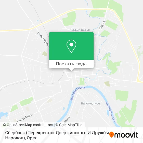 Карта Сбербанк (Перекресток Дзержинского И Дружбы Народов)