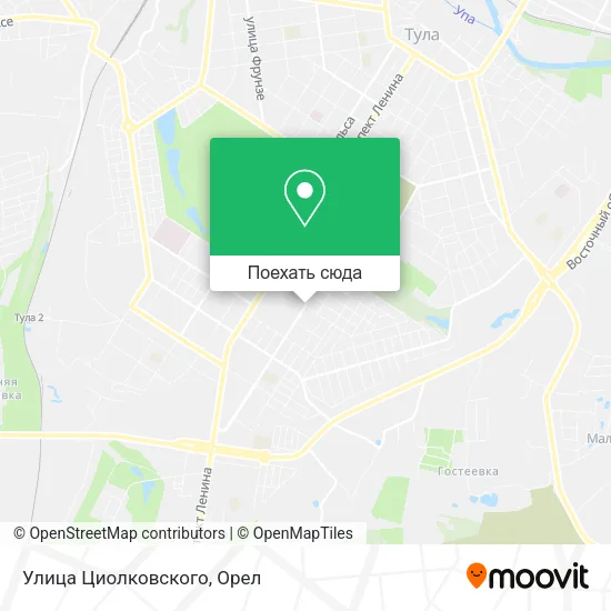 Карта Улица Циолковского