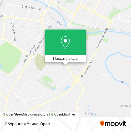 Карта Оборонная Улица