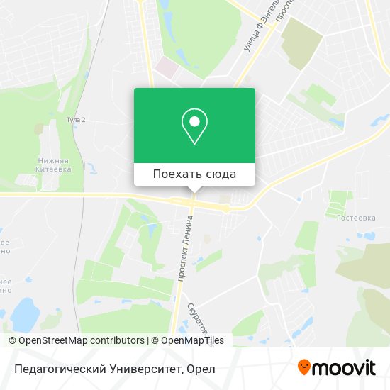 Карта Педагогический Университет