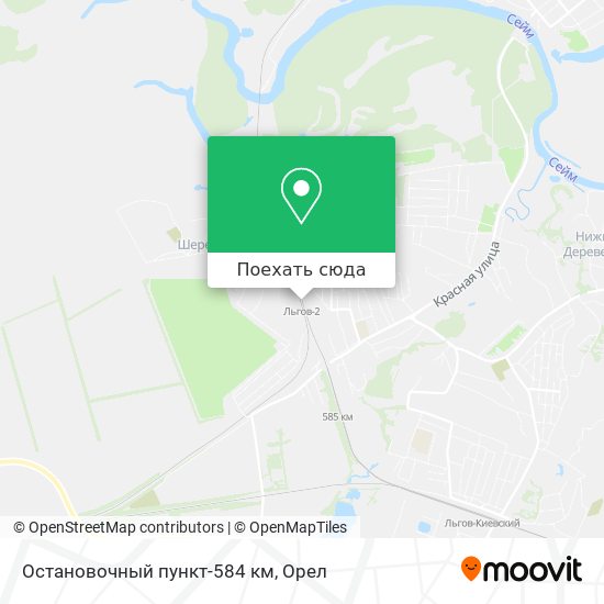 Карта Остановочный пункт-584 км