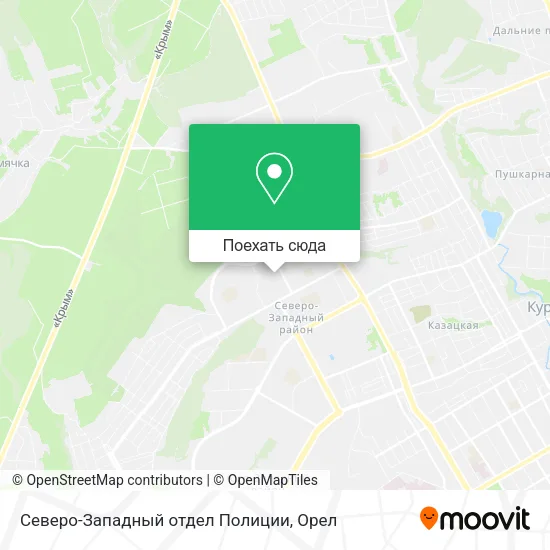 Карта Северо-Западный отдел Полиции