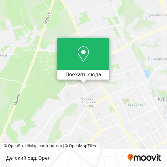 Карта Детский сад