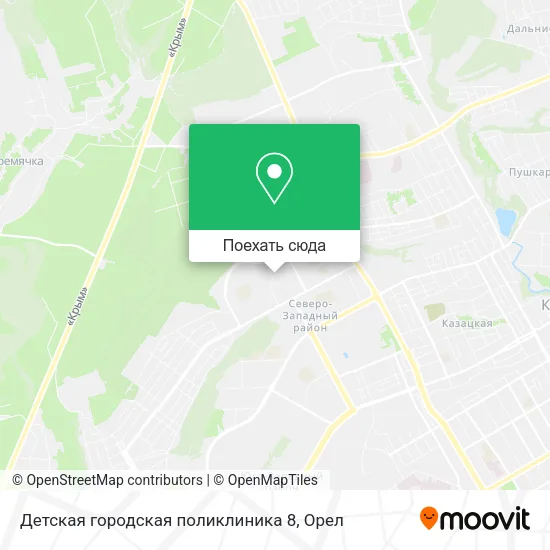 Карта Детская городская поликлиника 8