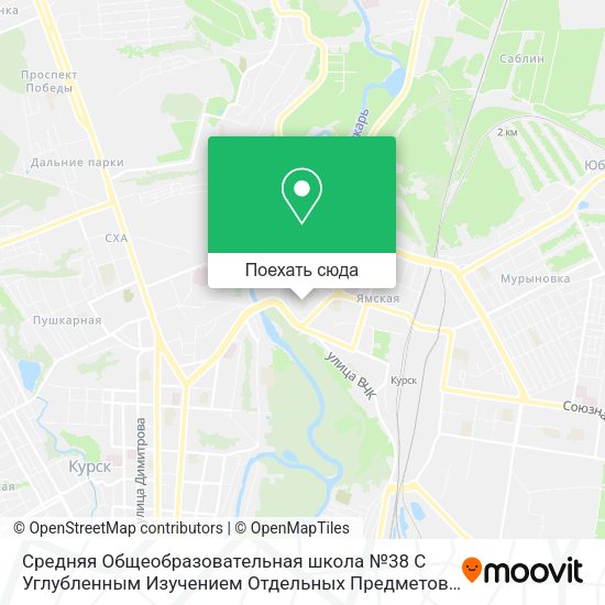 Карта Средняя Общеобразовательная школа №38 С Углубленным Изучением Отдельных Предметов