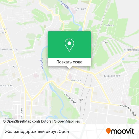 Карта Железнодорожный округ