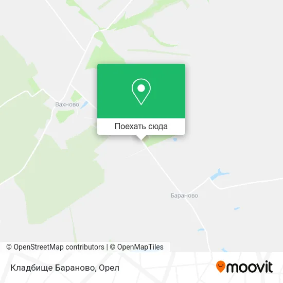 Карта Кладбище Бараново