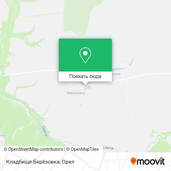 Карта Кладбище Берёзовка