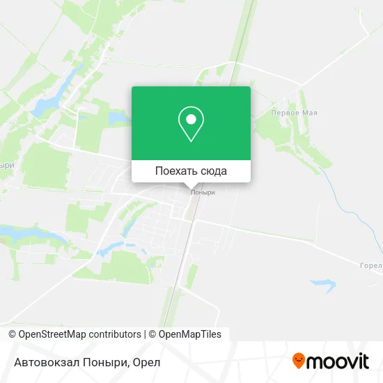 Карта Автовокзал Поныри