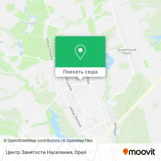 Карта Центр Занятости Населения